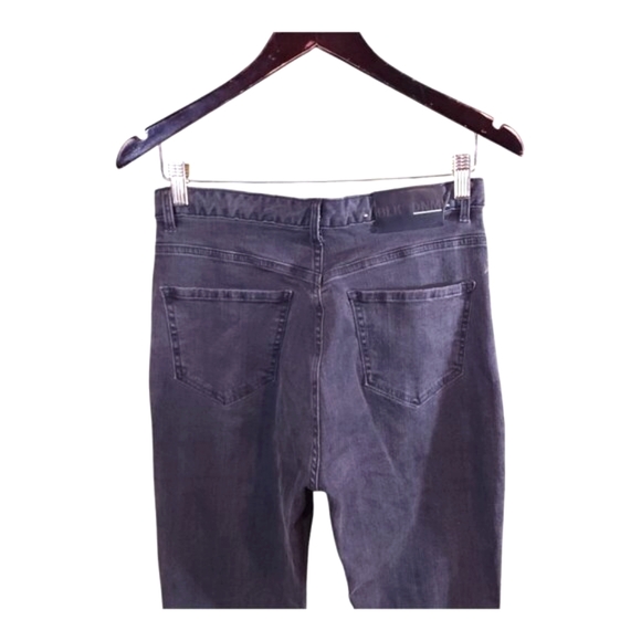 BLK DNM Jeans 8 Essex Grey High Rise Ankle Zip Skinny Jeans Women's 28 Long - Picture 5 of 6